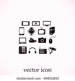 series icon set and mobile devices.