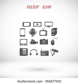 series icon set and mobile devices.