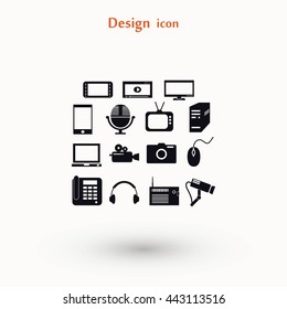 series icon set and mobile devices.