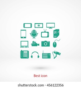 series icon set and mobile devices.