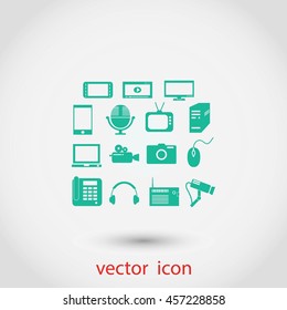 series icon set and mobile devices.
