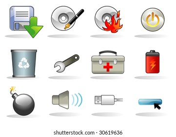 a series icon or symbol related to Computer