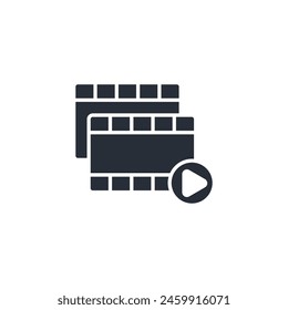 series icon. vector.Editable stroke.linear style sign for use web design,logo.Symbol illustration.