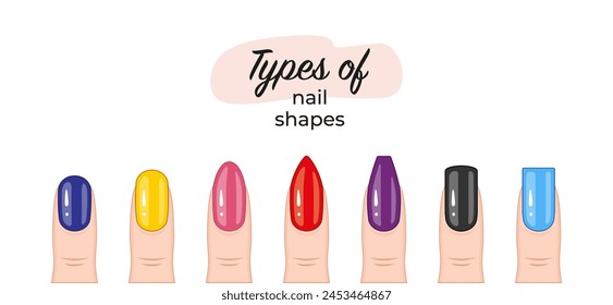 A series of images of nails of different lengths, colors and designs-01