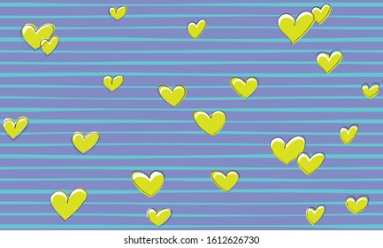 The Series of Multi-Colored Patterns With Hearts. It can be used for fabric and ideal for gift paper