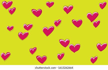 The Series of Multi-Colored Patterns With Hearts. It can be used for fabric and ideal for gift paper