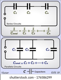 Series and parallel circuits - capacitor