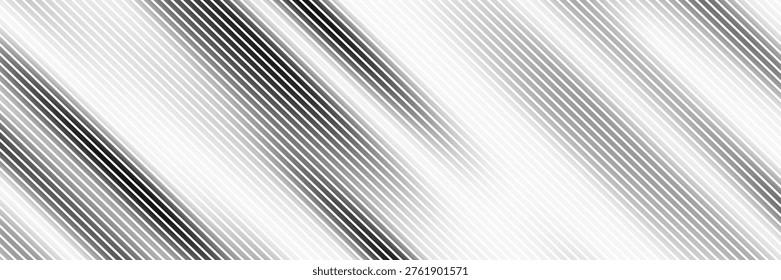 A series of parallel horizontal black lines of varying thickness and density, creating a gradient effect.	