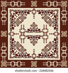 Series of patterns designed using the old Ottoman motifs