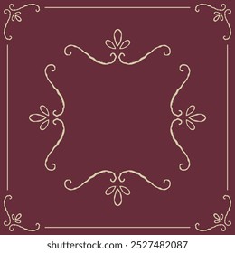 Series of romantic classical background frames in dusty pink mauve color variation.