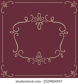 Series of romantic classical background frames in dusty pink mauve color variation.