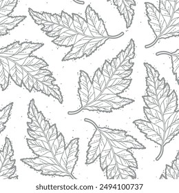 Series of seamless flower pattern motif galore in rustic floral scandinavian outline line for textile fabric wallpaper paper wrap print