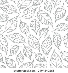 Series of seamless flower pattern motif galore in rustic floral scandinavian outline line for textile fabric wallpaper paper wrap print