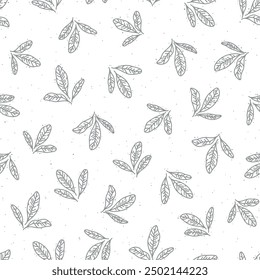 Series of seamless flower pattern motif in rustic floral hand drawing outline line textile fabric wallpaper paper wrap print