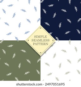 Series of simple smart casual seamless pattern in modern scandinavian motifs style for wallpaper fabric textile paper warp