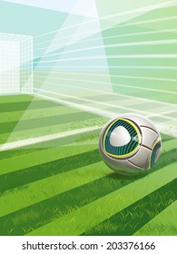 Series of sports vector backgrounds: soccer goal.