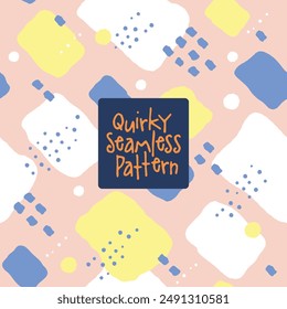 Series of stylish seamless patterns in abstract print motifs for fashion textile fabric wallpaper and more