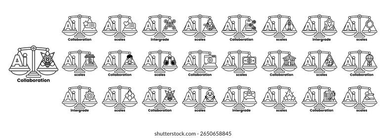 A series of symbols and numbers are shown in a grid. The symbols are arranged in a way that they represent different concepts and ideas. The grid is filled with a variety of shapes and sizes