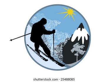 Series of tourism Hobby Skier