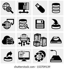 series vector icons set on gray