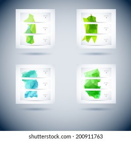 series of vector modern flag with triangles line water crowd conceptual scene technique heap right glass splash clouds performance trendy pure site employment blue ripple clean relaxed series concept