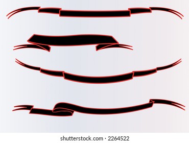 A series of vector scrolls.