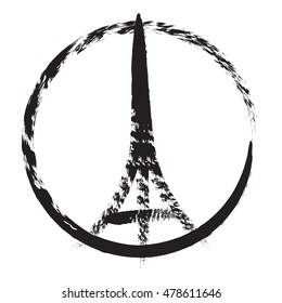 Series of world famous landmark, Eiffel Tower, Paris, France