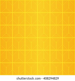 series of yellow-golden mosaic. Seamless pattern of colored pixels on a gold gradient background. vector illustration.For the interior design, wallpaper, textile and light industry