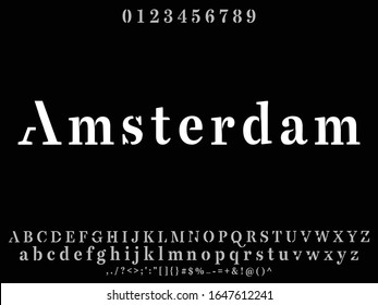 serif alphabet font.Vector of colorful stylized font and alphabet,Vector of colorful stylized font and alphabet Typography  urban style silver and golden fonts for technology, digital,  vector 
