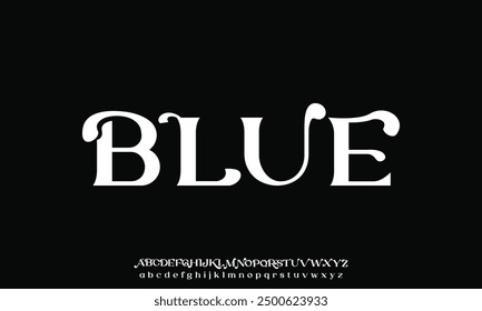 Serif classic design font vector illustration of alphabet letters.