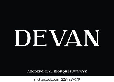 Serif font vector design suitable for logo, logotype, headline, poster and many more