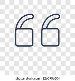 Serif icon. Trendy Serif logo concept on transparent background from Technology collection