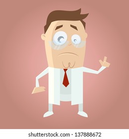 serious cartoon doctor