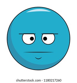 Serious chat emoticon