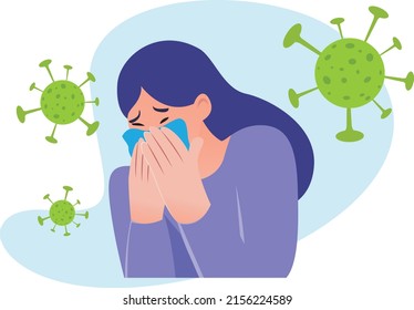 Serious disease caused by the coronavirus covid 19.