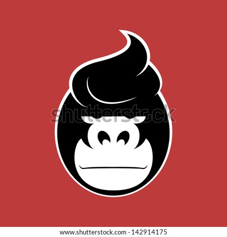 Poster: Serious face gorilla with