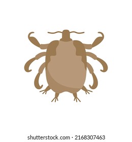 Serious Human Bug Icon. Flat Illustration Of Serious Human Bug Vector Icon Isolated On White Background