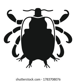 Serious human bug icon. Simple illustration of serious human bug vector icon for web design isolated on white background