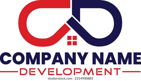 Serious, Masculine, Real Estate Logo Design for CD Real Estate Services Vector art logo Free Download