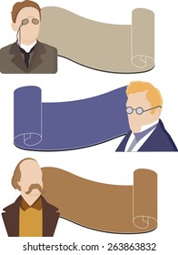Serious men. Words of wisdom.
