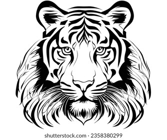 Ilustración vectorial en blanco y negro