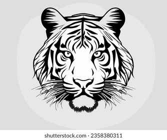 Ilustración vectorial en blanco y negro
