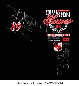 serious typography for t-shirt, vector illustration