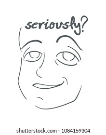 seriously question illustration