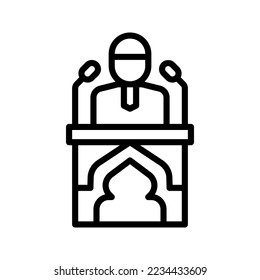 sermon icon vector illustration logo template isolated on white background