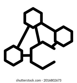 Serotonin hormones icon. Outline serotonin hormones vector icon for web design isolated on white background