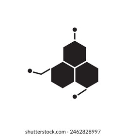 Serotonin icon, template for graphic and web design. vector illustration