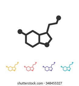 serotonin icon. vector illustration