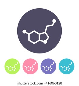 serotonin icon. vector illustration