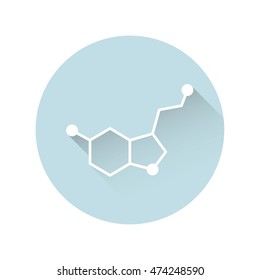 serotonin icon. vector illustration